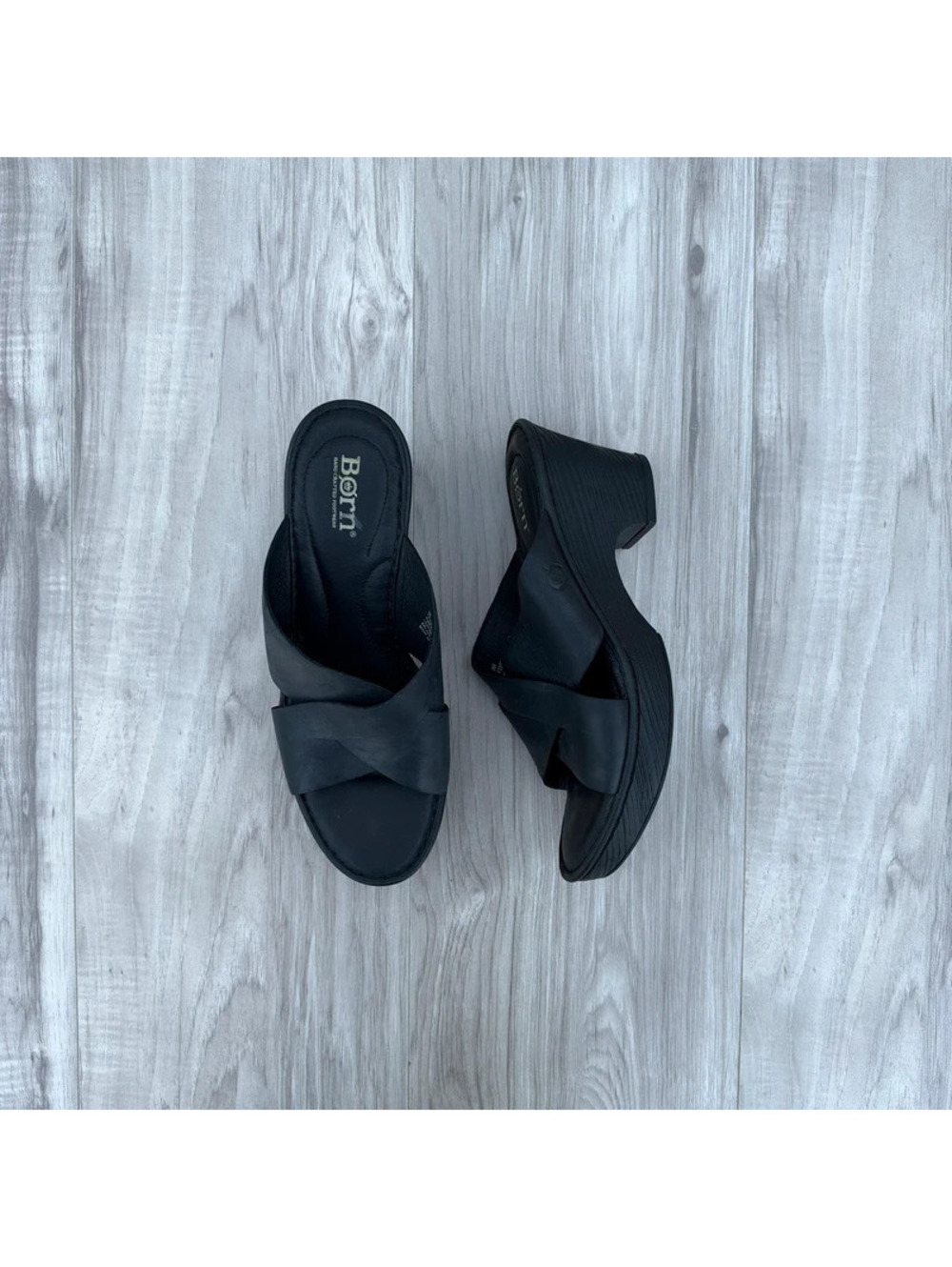 Born Leather Wedge Sandals Women’s